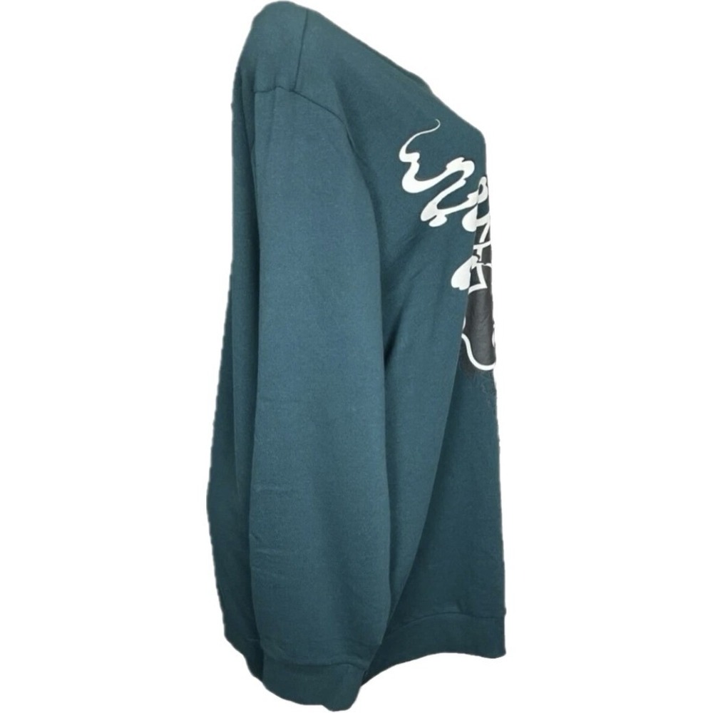 Disney Princess 4X Teal Green Jasmine Palace Lamp Graphic Sweatshirt Long Sleeve - Picture 4 of 6